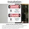 Signmission 5 in H x 3.5 in W, Vinyl Decal, Rectangle, Confined Space Enter Tank Permit Bilingual OS-2PACK-DS-D-35-VS-1085 - alternate 2